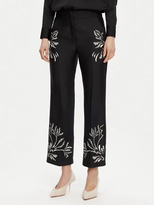 Marella Marella Hlače Egizio 2513131043 Crna Flare Fit