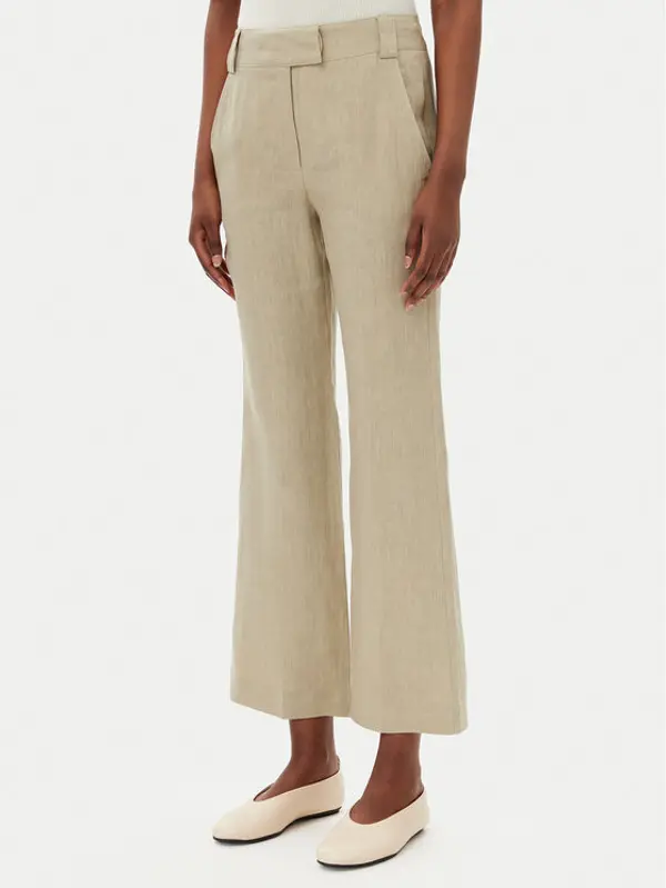 Marella Marella Hlače Falco 2513131052200 Kaki Regular Fit