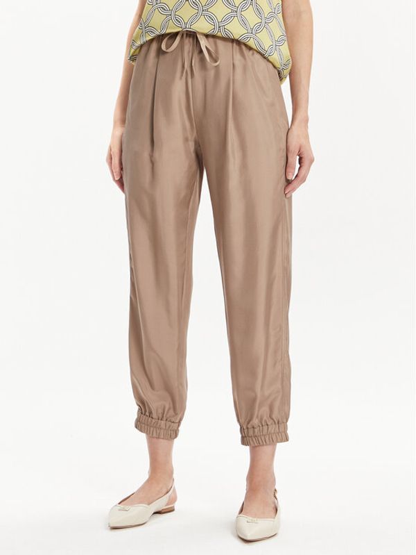 Marella Marella Hlače Galoppo 2413131095 Bež Relaxed Fit