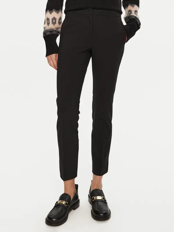 Marella Marella Hlače Gerona 2423136052 Crna Straight Fit