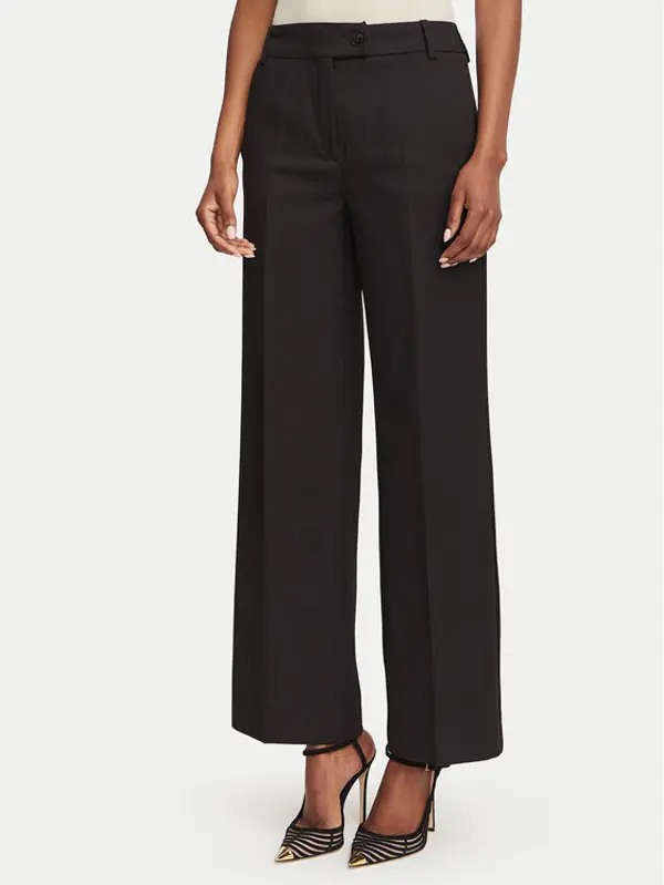 Marella Marella Hlače Ghinea 2625136081 Crna Straight Fit