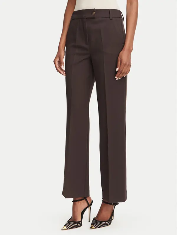 Marella Marella Hlače Ghinea 2625136081 Tamno smeđa Straight Fit