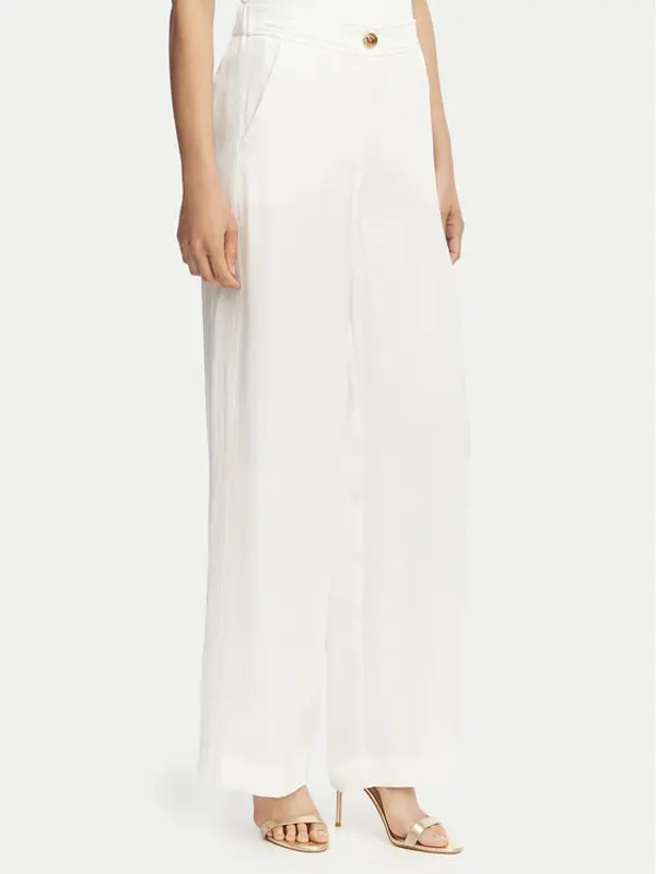Marella Marella Hlače Idoneo 2613131082 Bijela Wide Leg