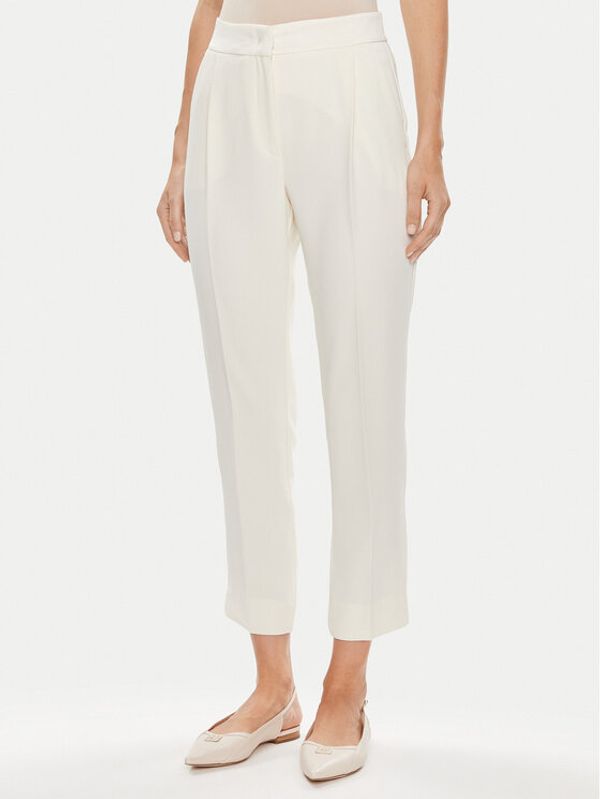 Marella Marella Hlače Izabel 31310511200 Écru Regular Fit