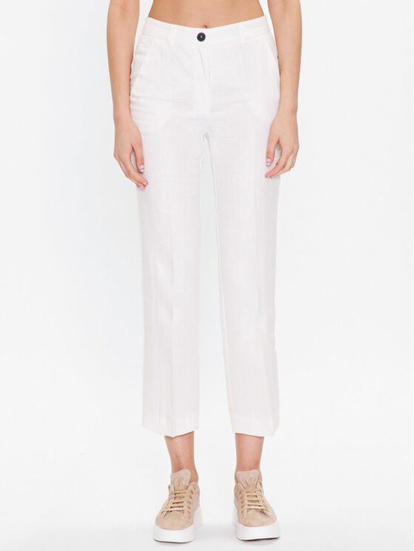 Marella Marella Hlače Livorno 2331311832 Bijela Slim Fit