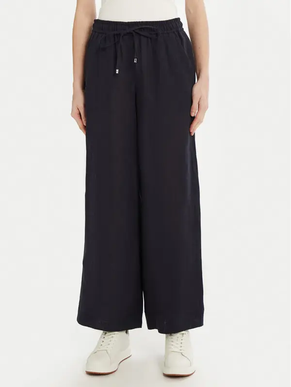 Marella Marella Hlače Mattino 2513131084 Tamnoplava Wide Leg