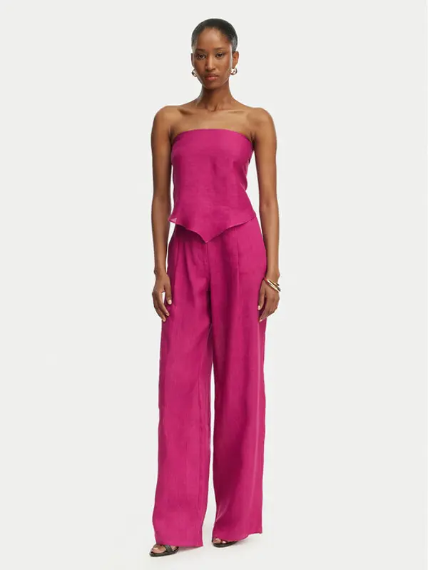 Marella Marella Hlače Solista 2613131114 Ružičasta Relaxed Fit