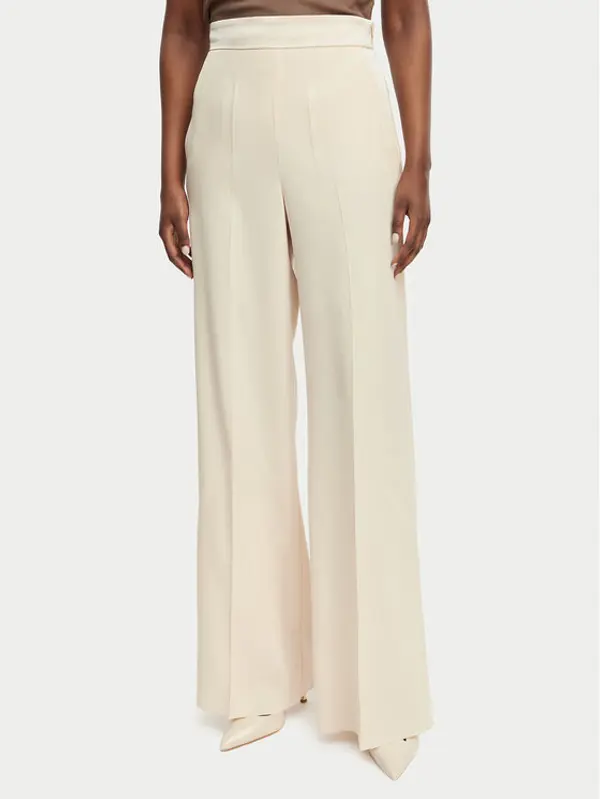 Marella Marella Hlače Stampa 2613131032 Bež Straight Fit