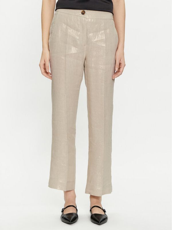 Marella Marella Hlače Turbigo 2413131164 Bež Regular Fit