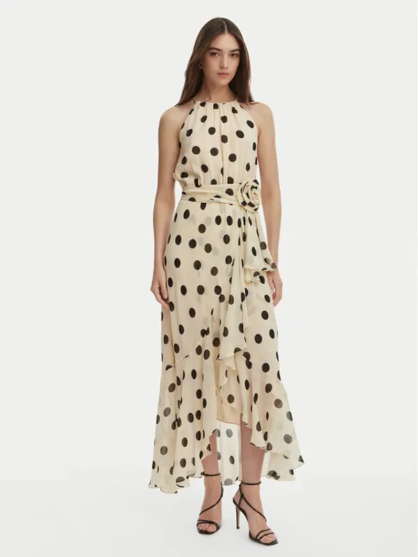 Marella Marella Koktel haljina Fiero 2613221112 Bež Regular Fit