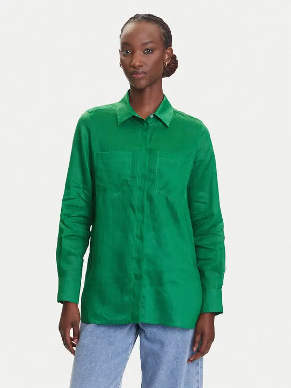 Marella Marella Košulja Agamia 2513111052 Zelena Relaxed Fit