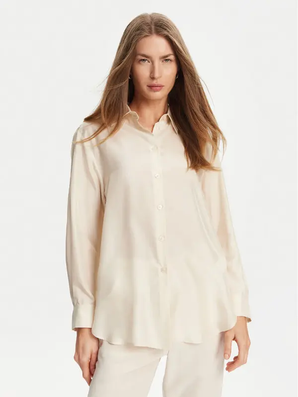 Marella Marella Košulja Alec 2513111015 Écru Regular Fit