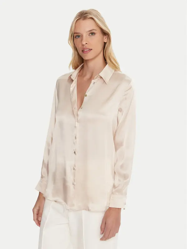 Marella Marella Košulja Bunny 2523116015 Écru Regular Fit