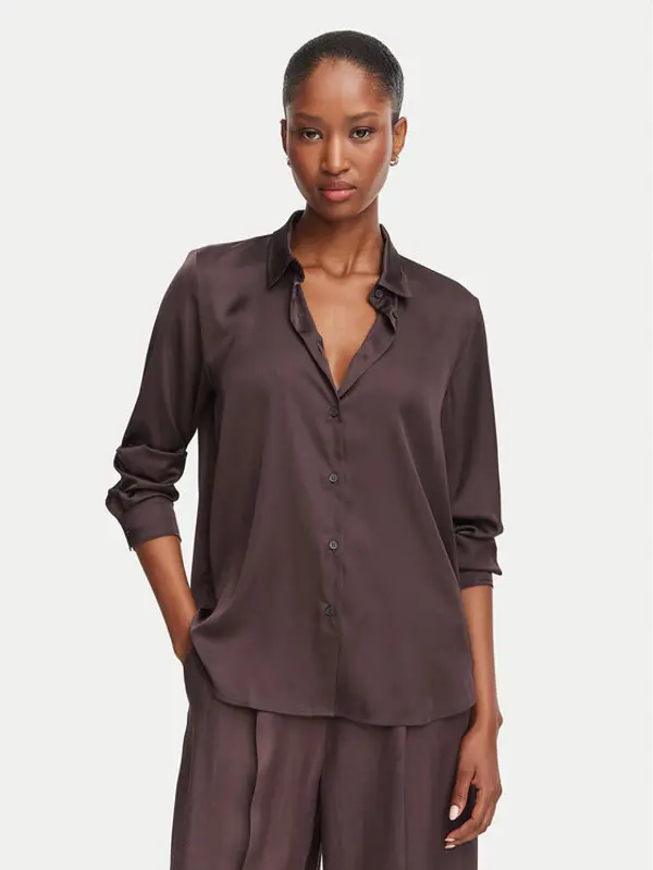 Marella Marella Košulja Edro 2625116081 Tamno smeđa Regular Fit