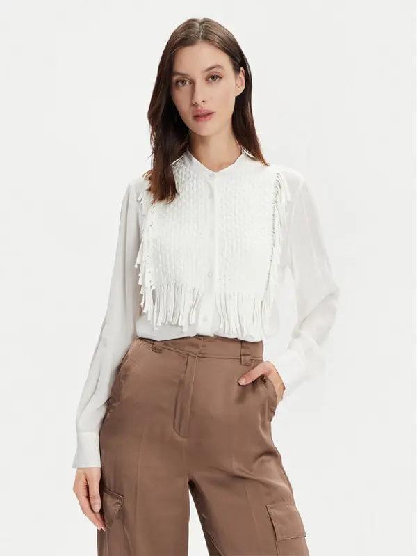 Marella Marella Košulja Sigma 2413111032 Écru Regular Fit