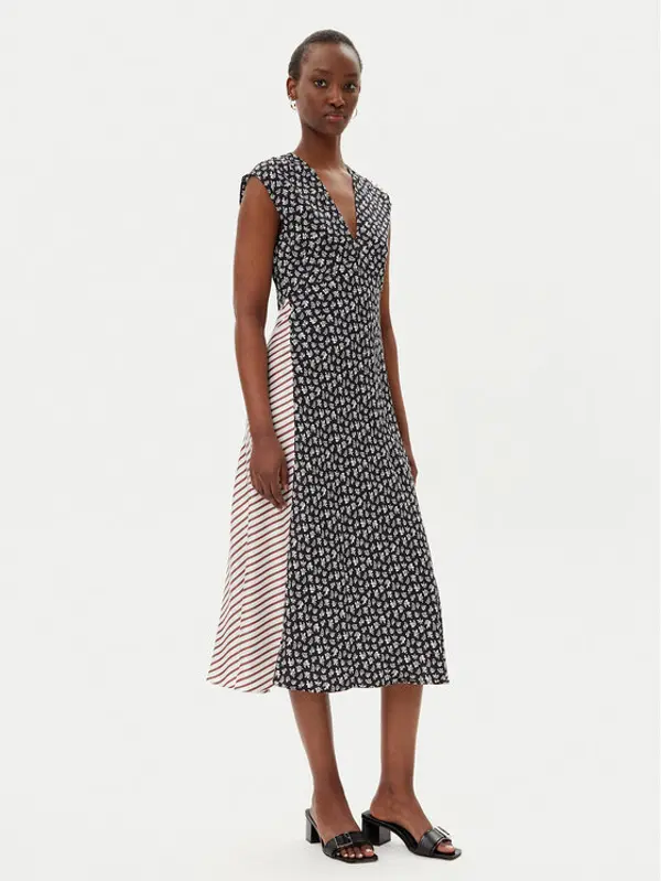 Marella Marella Ljetna haljina Scopa 2513221362200 Crna Regular Fit