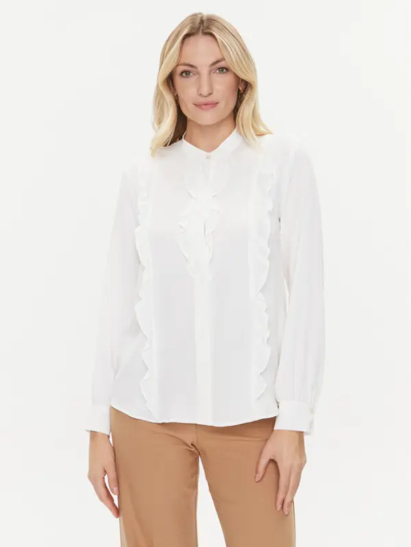 Marella Marella Majica Aguzze 2331160536200 Écru Regular Fit