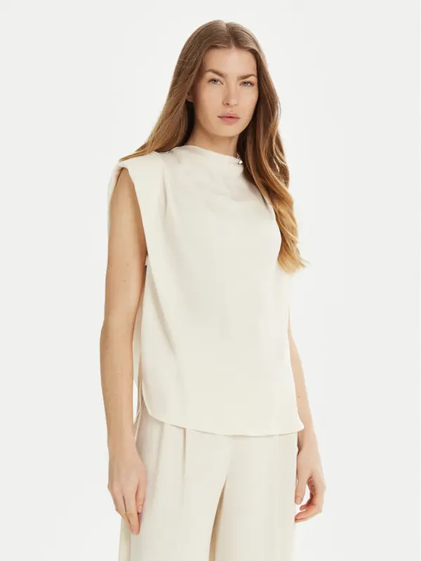 Marella Marella Majica Armanda 2513161023 Écru Regular Fit