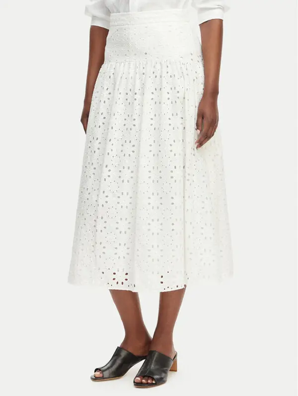 Marella Marella Maxi suknja Ballo 2615101042 Bijela Regular Fit
