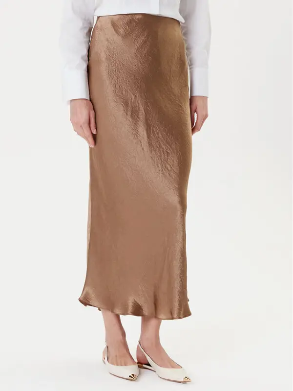 Marella Marella Midi suknja Pomez 2525106041 Smeđa Regular Fit