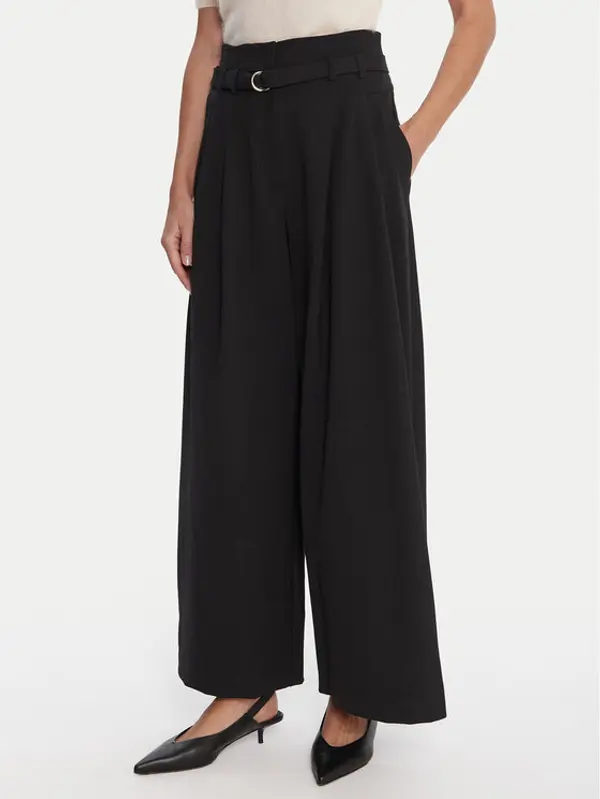 Marella Marella Palazzo hlače Bondeno 2523136011 Crna Relaxed Fit