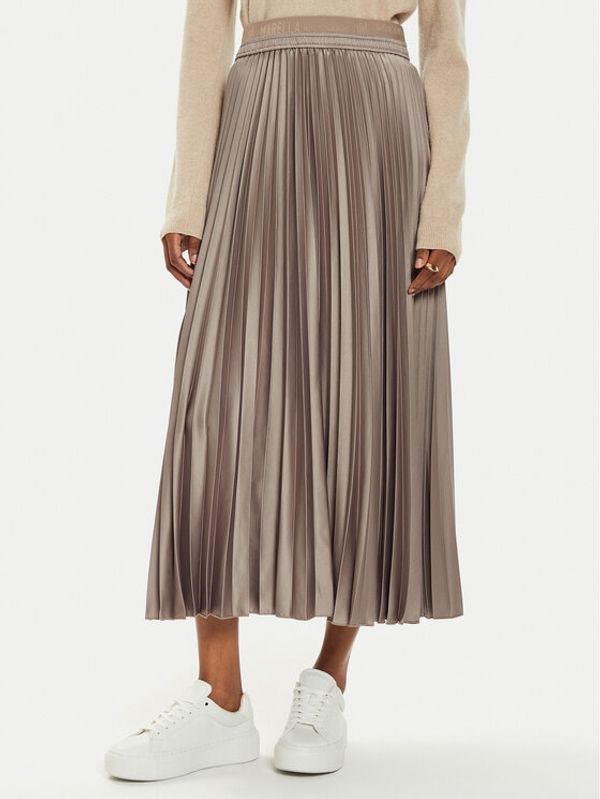 Marella Marella Plesirana suknja Agente1 2423106055 Bež Regular Fit