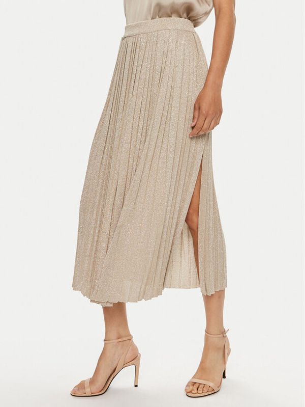 Marella Marella Plesirana suknja Beta2 2423306021 Bež Regular Fit