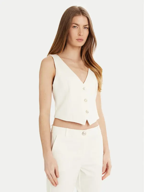 Marella Marella Prsluk Camper 2513911034 Bijela Slim Fit