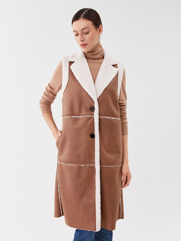 Marella Marella Prsluk Ugola 2364560235200 Smeđa Regular Fit