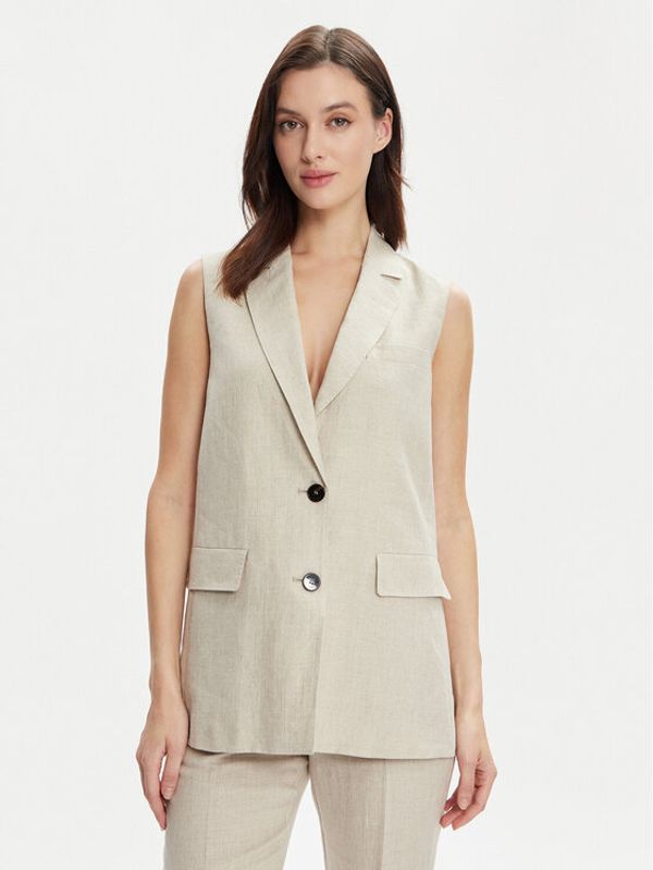 Marella Marella Prsluk za odijelo Palk 2413281022 Écru Regular Fit