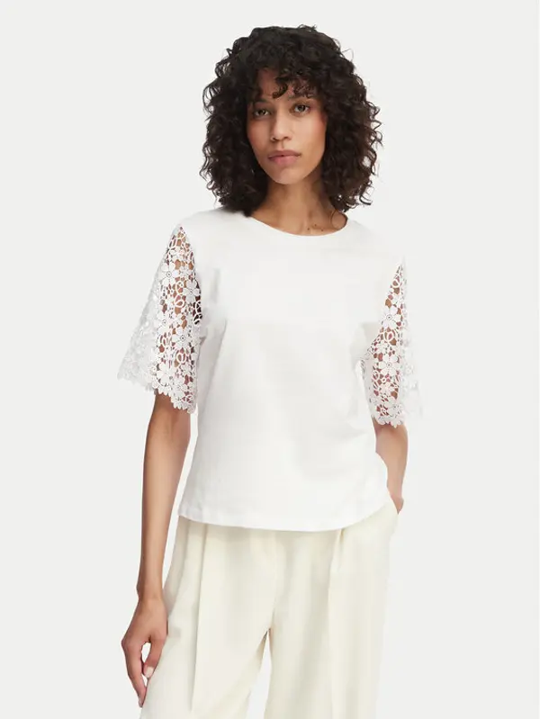 Marella Marella T-shirt Ceppo 2615971062 Bijela Regular Fit