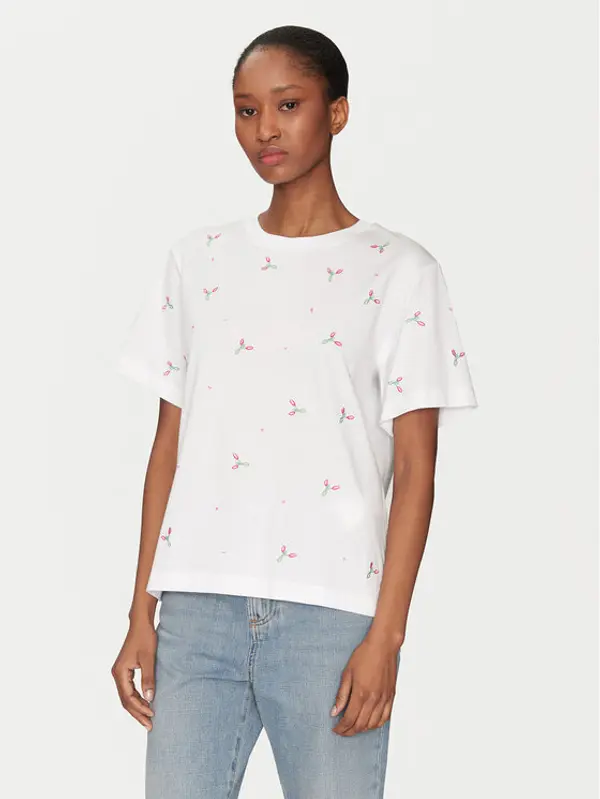 Marella Marella T-shirt Feluca 2513971034 Bijela Regular Fit