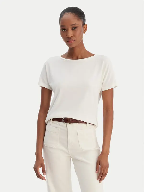 Marella Marella T-shirt Fervida 2615971021 Écru Regular Fit