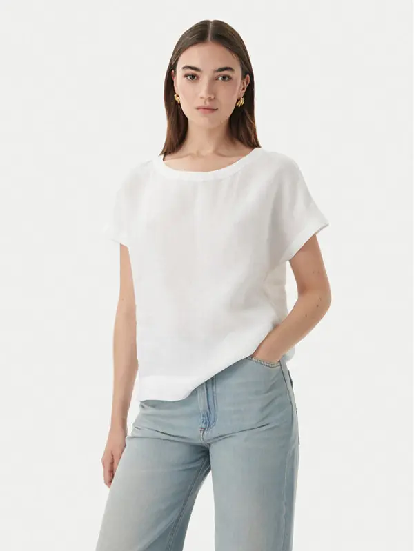 Marella Marella T-shirt Geyser 2615111132 Bijela Regular Fit