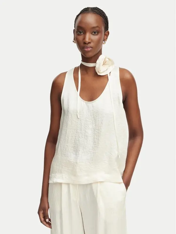 Marella Marella Top Apogeo 2613161045 Écru Regular Fit