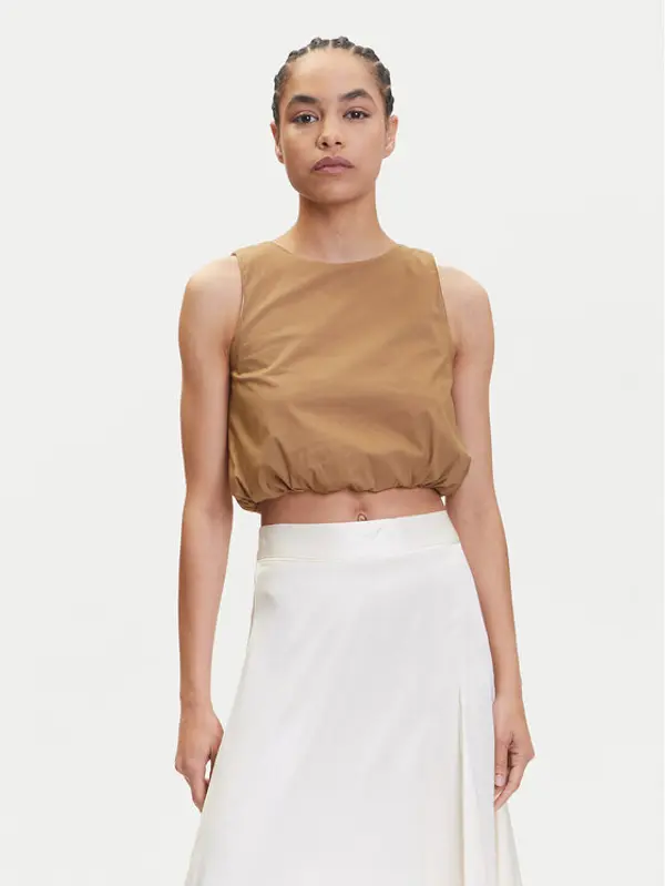 Marella Marella Top Chiatta 2515161132 Smeđa Regular Fit