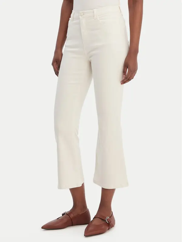 Marella Marella Traperice Ronco 2613131055 Écru Slim Fit