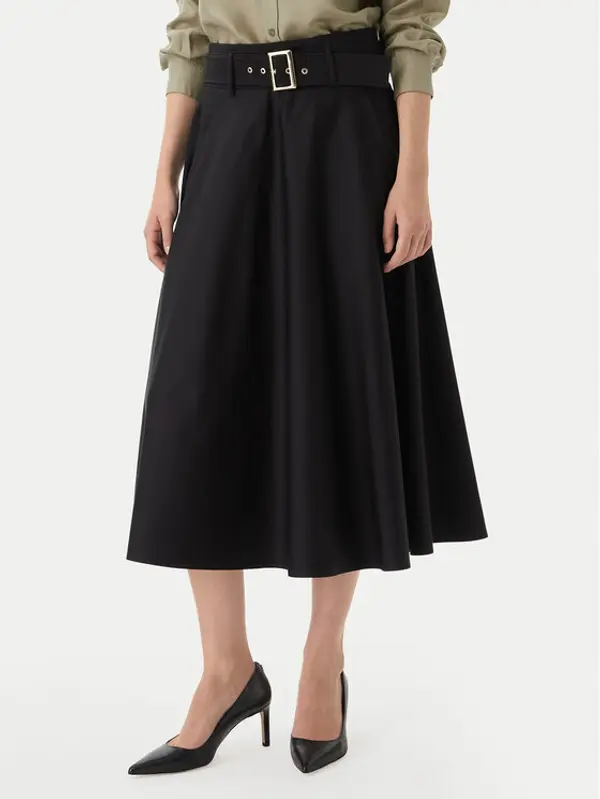Marella Marella Trapez suknja Tappeto 2613101101 Crna Regular Fit