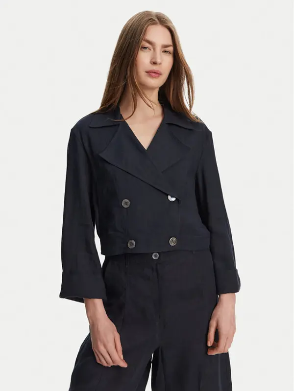 Marella Marella Trench Flavio 2513041094 Tamnoplava Relaxed Fit