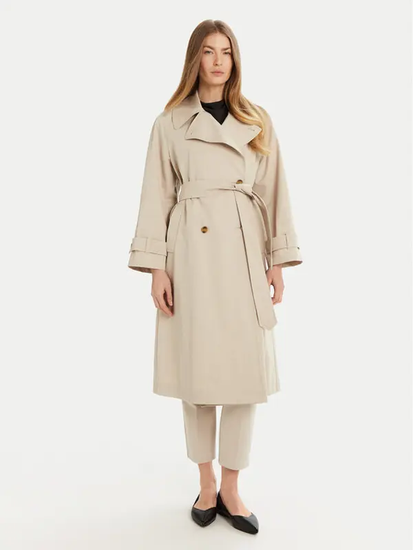 Marella Marella Trench Grolla 2513021051 Bež Regular Fit