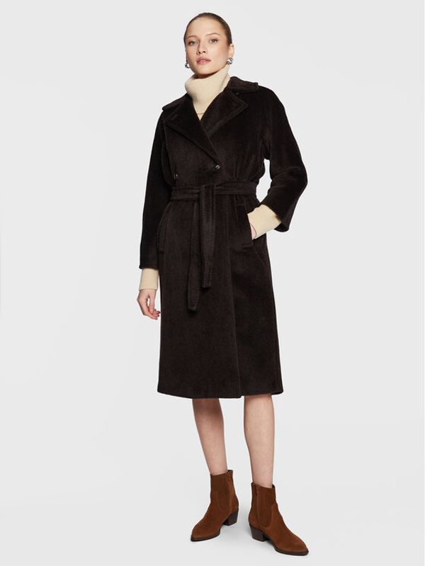 Marella Marella Vuneni kaput Alexia 30161326 Smeđa Regular Fit