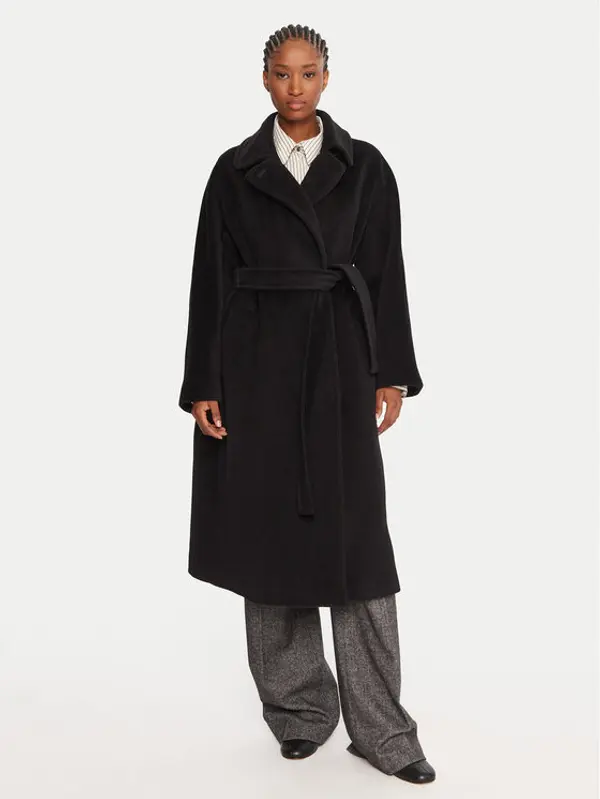 Marella Marella Vuneni kaput English 2523016142 Crna Regular Fit