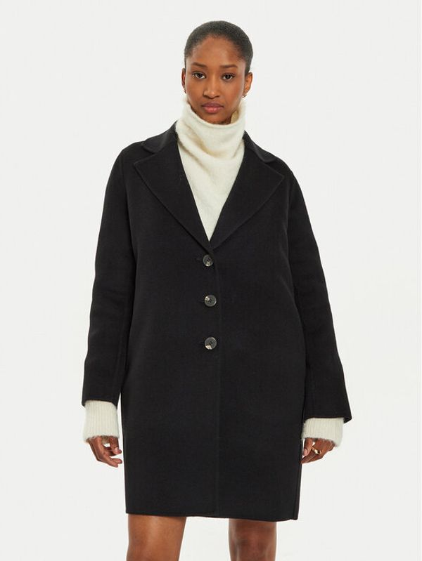 Marella Marella Vuneni kaput Won 2423016041 Crna Regular Fit