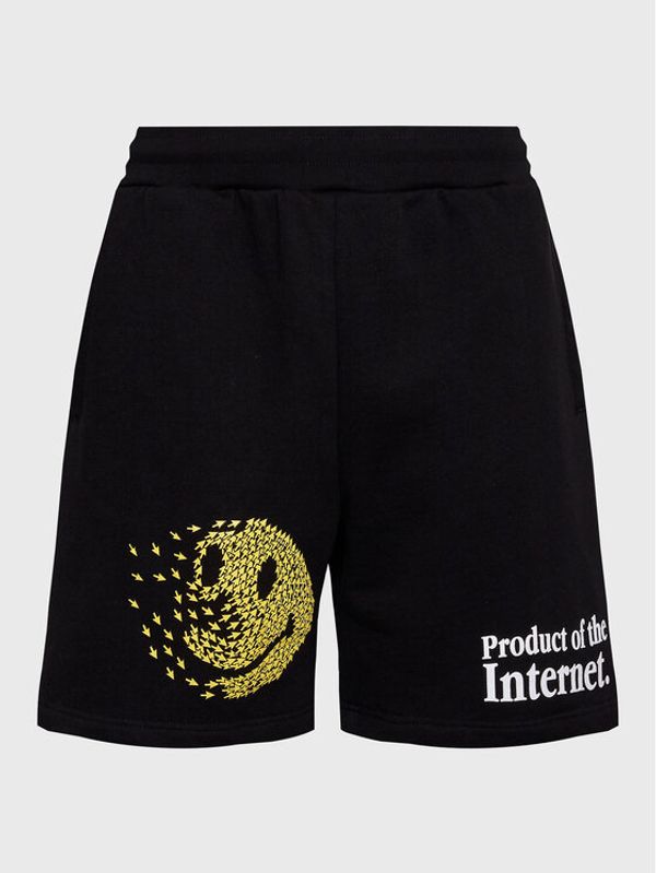Market Market Sportske kratke hlače SMILEY 395000592 Crna Regular Fit