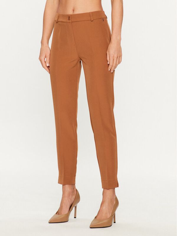 Maryley Maryley Hlače 23IB52Z/41AL Smeđa Regular Fit