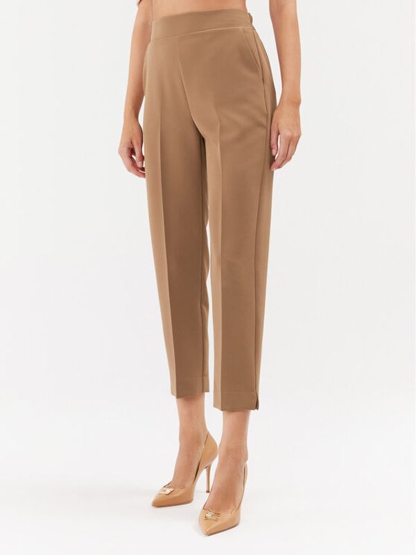 Maryley Maryley Hlače 23IB616/41AL Smeđa Regular Fit