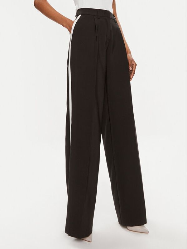 Maryley Maryley Hlače 24EB806/43NB Crna Wide Leg