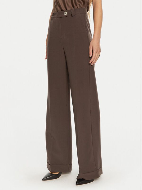 Maryley Maryley Hlače 24IB563/43CO Smeđa Relaxed Fit