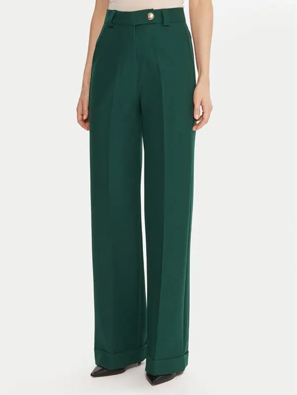 Maryley Maryley Hlače 25IB563/43BI Zelena Regular Fit