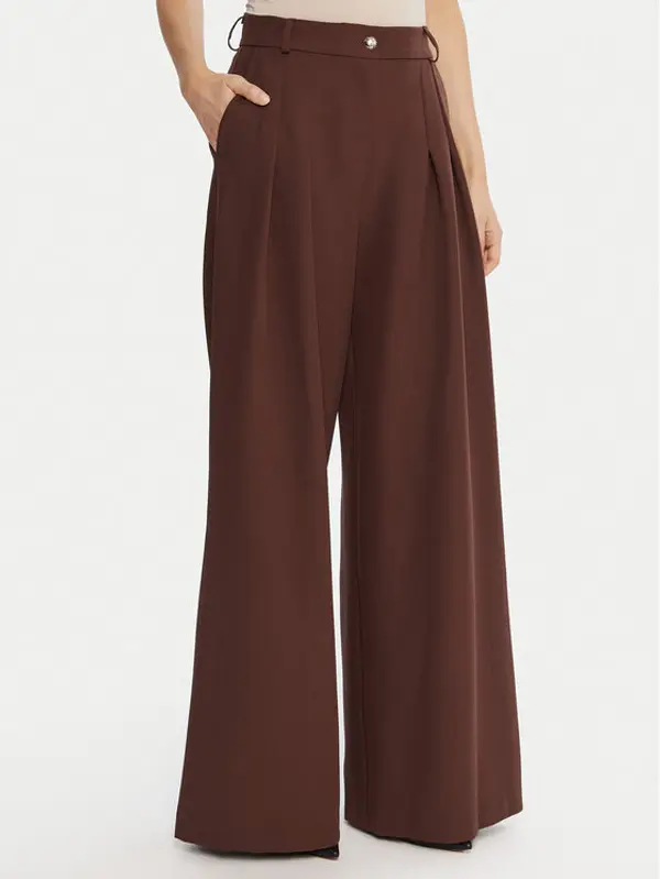 Maryley Maryley Hlače 25IB579/43CO Smeđa Regular Fit